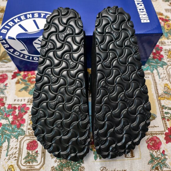 👑POSH NWT Women's Black Suede Birkenstock Boston Shoes - Narrow Fit - Picture 3 of 5